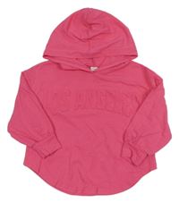 Fuchsiové triko s 3D nápisem Shein