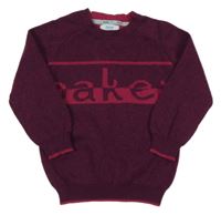 Fialový melírovaný svetr Baker