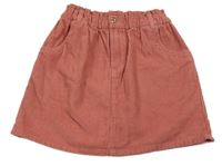 Růžová manšestrová sukně Reserved