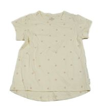 Světlebéžové puntíkaté tričko Topolino