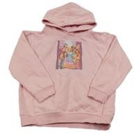 Světlerůžová mikina Barbie s kapucí 