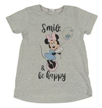 Šedá tunika s Minnie a flitry Disney
