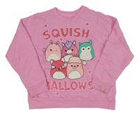 Růžová mikina s potiskem Squish Mallows Nutmeg 