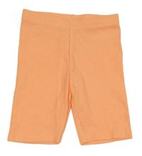 Oranžové žebrované elastické kraťasy Matalan 