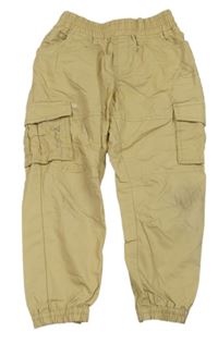 Béžové cargo cuff plátěné kalhoty River Island