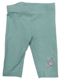 Mátové legíny s kytičkami Matalan