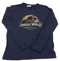 Tmavomodré triko s logem Juský svět 