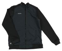 Černo-šedá funkční sportovní mikina s logem Decathlon