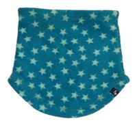 Zelenomodrý fleecový nákrčník s hvězdičkami 