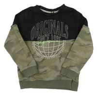 Army-černá mikina s nápisem George 