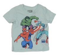 Světlemodré tričko se superhrdiny Marvel 