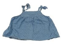 Modrý halenkový riflový top se srdíčky Little kids