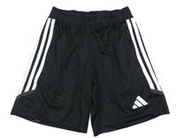 Černé sportovní kraťasy s logem Adidas