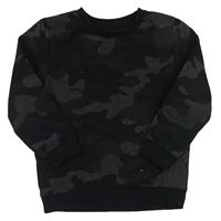 Černo-tmavošedá army mikina PRIMARK