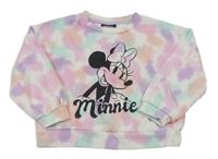Barevná batikovaná oversize mikina s Minnie zn. PRIMARK