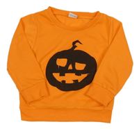 Oranžová mikina s dýní 