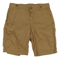 Hnědé chino plátěné kraťasy H&M