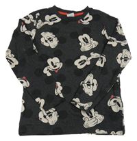 Černošedé melírované triko s Mickey Disney