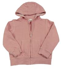Růžová propínací mikina s kapucí M&S