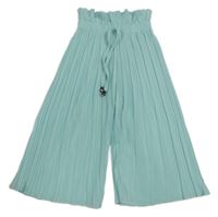 Světlemodré plisované lehké culottes kalhoty