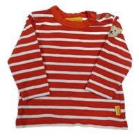 Červeno-bílé pruhované triko Steiff