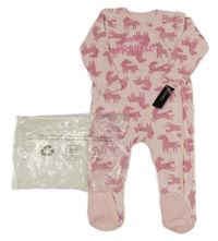 Nové - Růžový sametový overal s jednorožci Dunnes