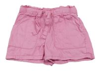 Růžové riflové kraťasy s páskem Topolino