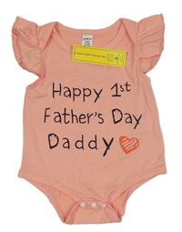 Nové - Růžové body s nápisem a volánky Shein