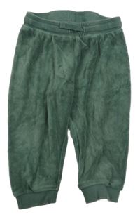 Khaki sametové tepláky H&M