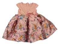 Starorůžové šaty se zvířaty a mašlí H&M