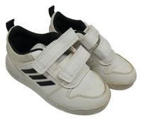 Bílé koženkové botasky Adidas vel. 23