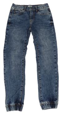 Tmavomodré melírované cuff rifle S. Oliver