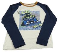 Smetnaovo-tmavomodré pyžamové triko s ovladačem H&M