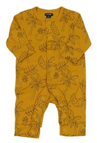 Okrový overal s obrázky kiabi