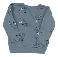 Modrá mikina s pejsky Primark