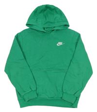 Zelená mikina s logem a kapucí Nike