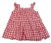 Růžovo-bílé kostkované šaty Primark