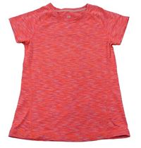 Neonově růžové melírované sportovní tričko H&M