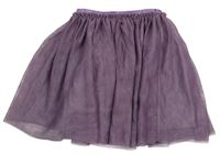 Fialová tylová třpytivá sukně H&M