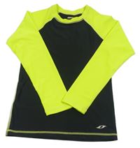 Černo-neonově zelené sportovní triko oxide 