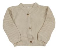 Smetanový propínací svetr M&S