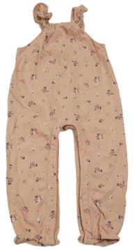 Růžové květované laclové tepláky M&S