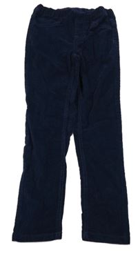 Tmavomodré elastické manšestráky Kiki&Koko