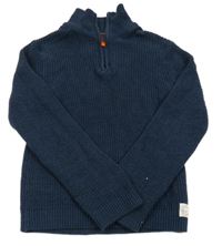 Tmavomodrý svetr H&M