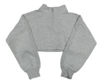 Světlešedá crop mikina New Look