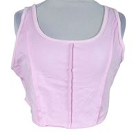 Dámský růžový crop top Boohoo 