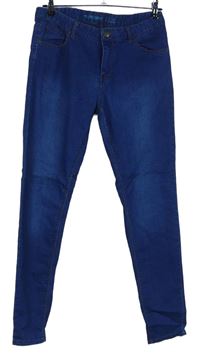Dámské modré skinny rifle Denim 