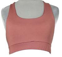 Dámský starorůžový crop sportovní top s nápisy zn. Shein 