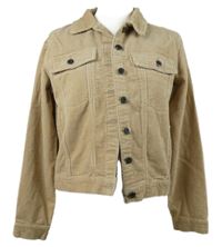 Dámská béžová manšestrová crop bunda Only 