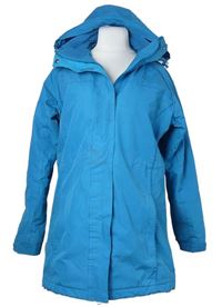Dámská modrá šusťáková zateplená funkční parka s kapucí Mountain Warehouse 
